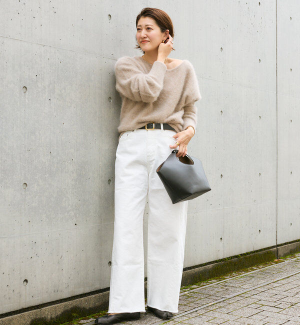  「【MONN.:.(モン)】neat wide DENIM」|デニム|