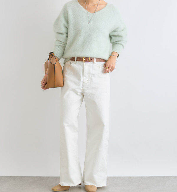  「【MONN.:.(モン)】neat wide DENIM」|デニム|