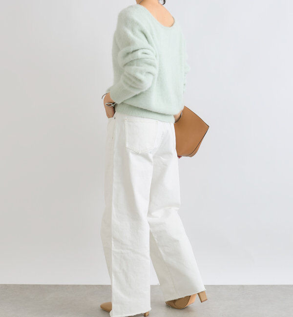  「【MONN.:.(モン)】neat wide DENIM」|デニム|