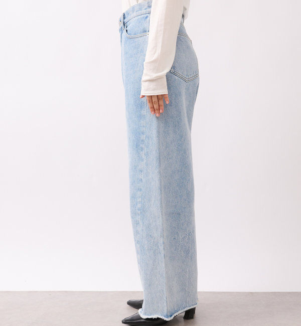  「【MONN.:.(モン)】neat wide DENIM」|デニム|