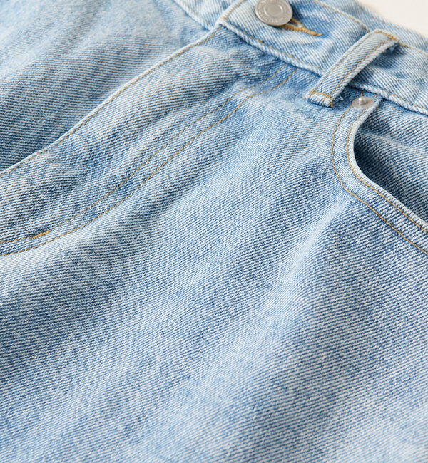  「【MONN.:.(モン)】neat wide DENIM」|デニム|