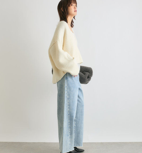  「【MONN.:.(モン)】neat wide DENIM」|デニム|