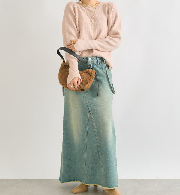  「【インフルエンサーコラボカラー登場！】アームウォーマーニット」|ニット・セーター|