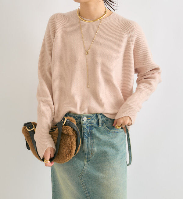  「【インフルエンサーコラボカラー登場！】アームウォーマーニット」|ニット・セーター|