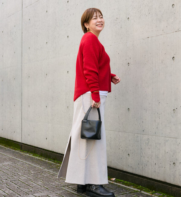  「【インフルエンサーコラボカラー登場！】アームウォーマーニット」|ニット・セーター|