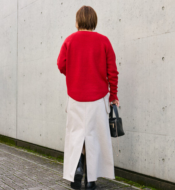  「【インフルエンサーコラボカラー登場！】アームウォーマーニット」|ニット・セーター|