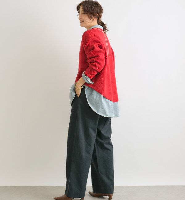  「【インフルエンサーコラボカラー登場！】アームウォーマーニット」|ニット・セーター|