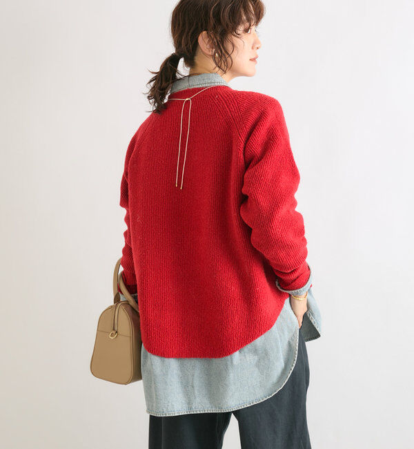  「【インフルエンサーコラボカラー登場！】アームウォーマーニット」|ニット・セーター|