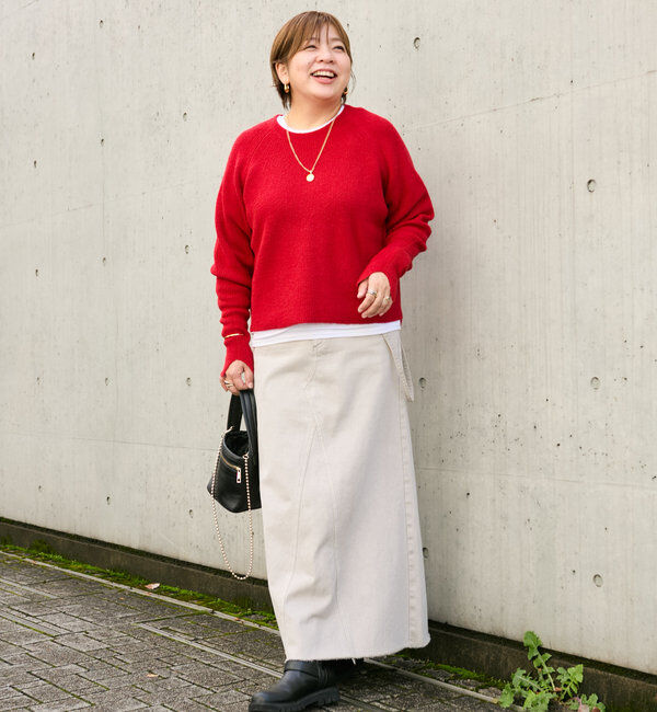  「【インフルエンサーコラボカラー登場！】アームウォーマーニット」|ニット・セーター|