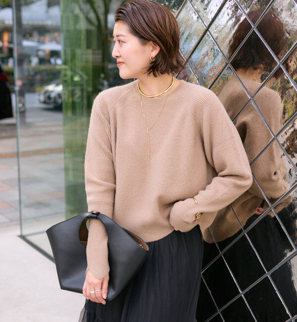  「【インフルエンサーコラボカラー登場！】アームウォーマーニット」|ニット・セーター|