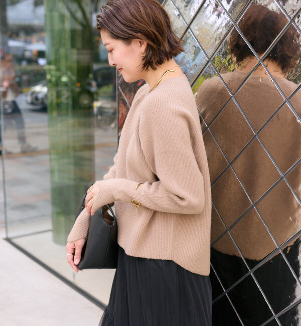  「【インフルエンサーコラボカラー登場！】アームウォーマーニット」|ニット・セーター|