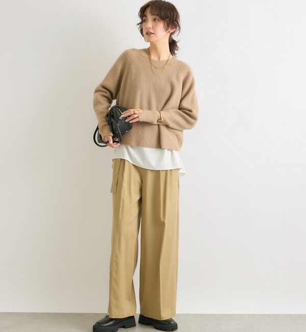  「【インフルエンサーコラボカラー登場！】アームウォーマーニット」|ニット・セーター|