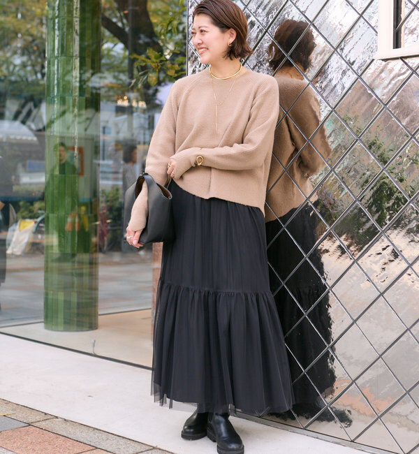  「【インフルエンサーコラボカラー登場！】アームウォーマーニット」|ニット・セーター|