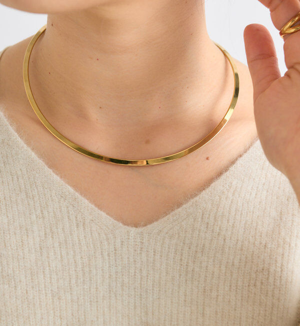  「【R.good(アールドットグッド)】サークルチョーカー」|リング|ゴールド