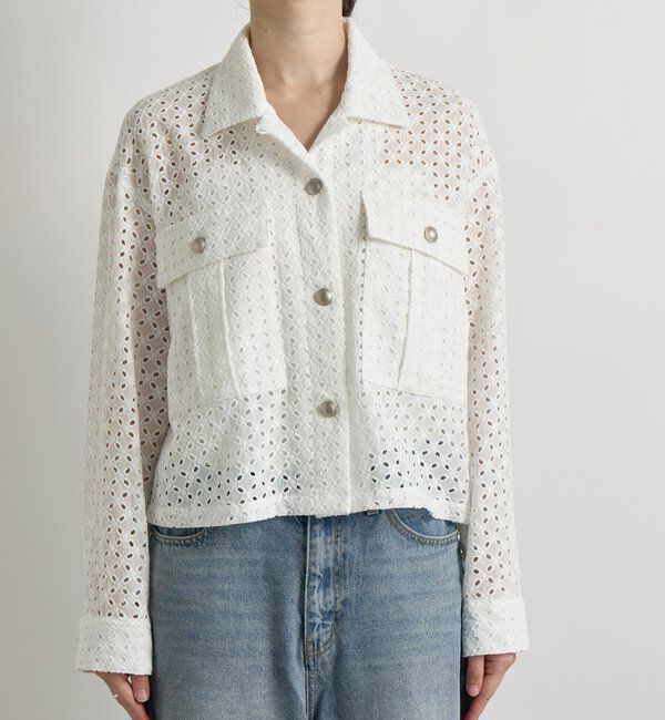  「【着映え◎】レースワークジャケット」|その他|