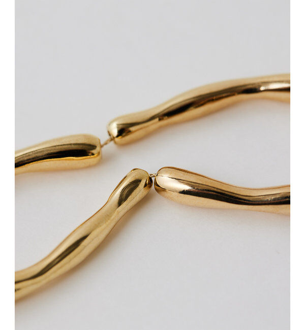  「メタルカーブショートネックレス」|リング|