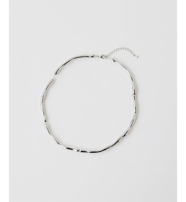  「メタルカーブショートネックレス」|リング|