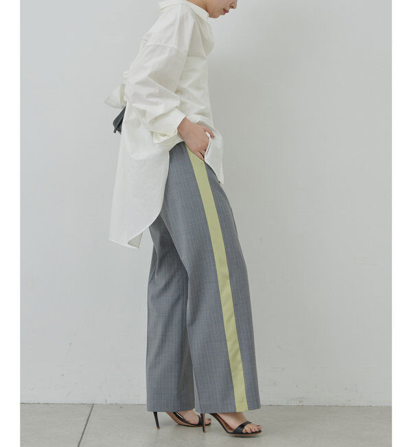  「梳毛ラインパンツ」|チノ|