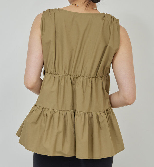  「ティアードスリーブレスブラウス」|シャツ・ブラウス|