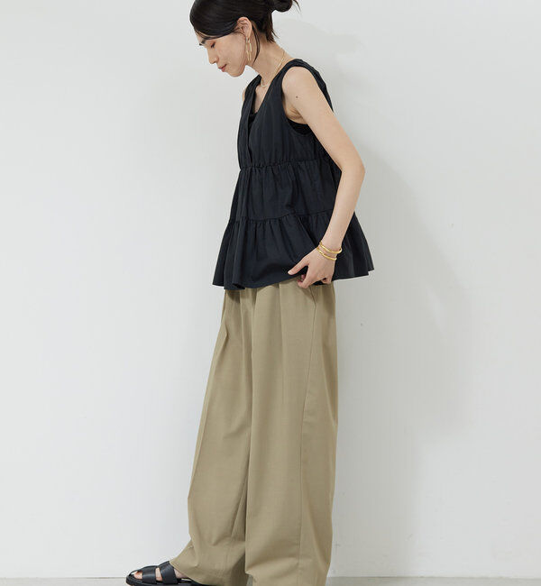  「ティアードスリーブレスブラウス」|シャツ・ブラウス|