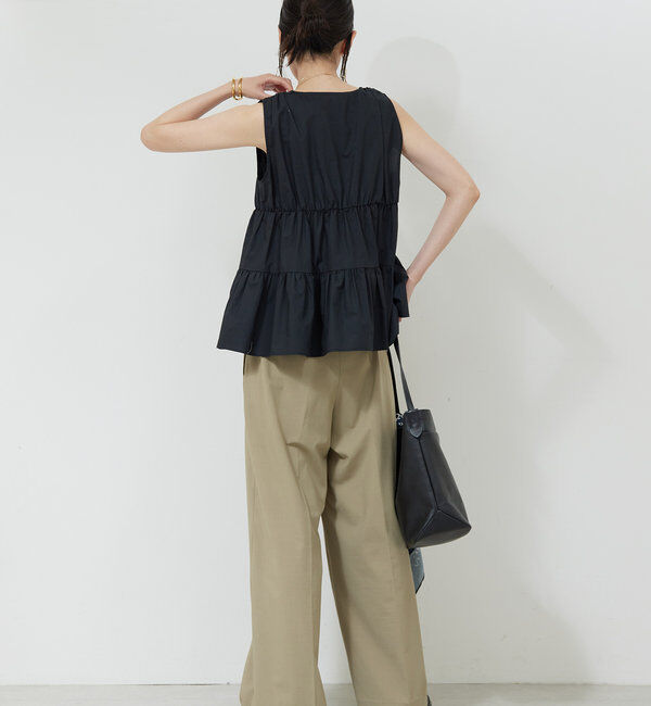  「ティアードスリーブレスブラウス」|シャツ・ブラウス|