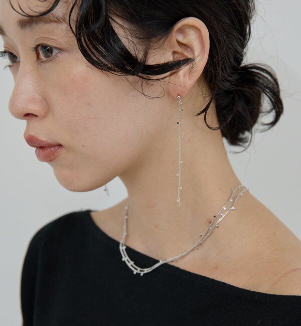  「ポルカドットチェーンピアス」|リング|