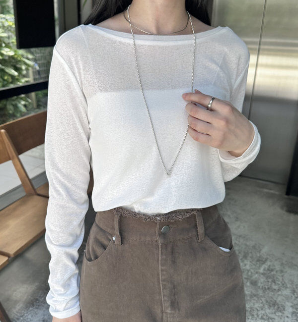  「【2024AW】シアーロングTシャツ」|Tシャツ・カットソー|