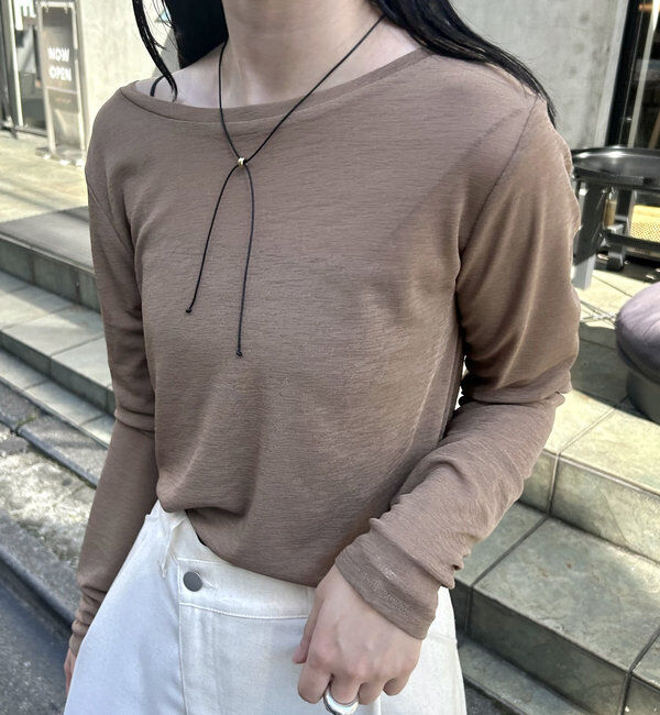 「【2024AW】シアーロングTシャツ」|Tシャツ・カットソー|