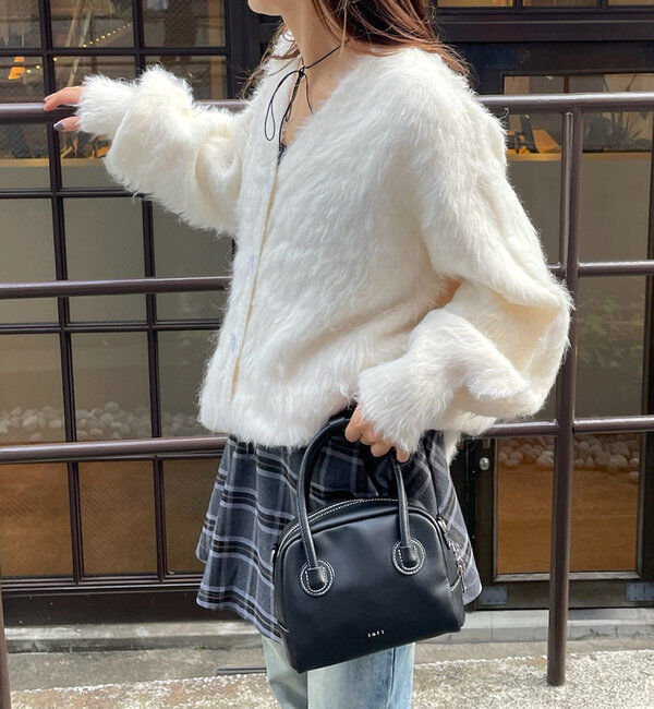  「[mline]シャギーロングカーディガン」|カーディガン|