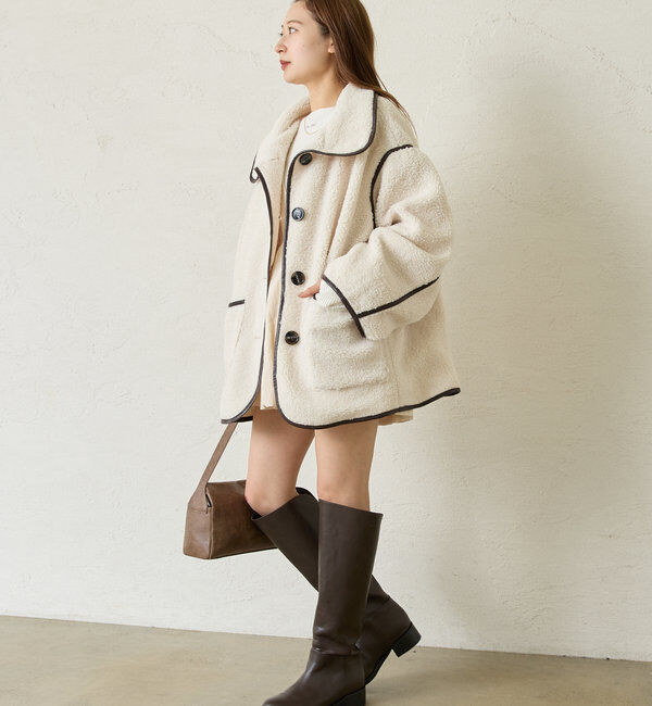  「[mline]配色ボアジャッケット」|その他|