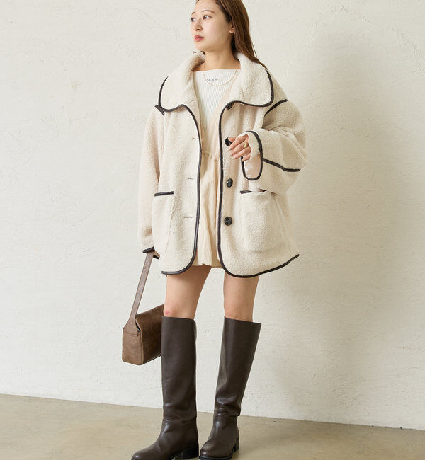  「[mline]配色ボアジャッケット」|その他|