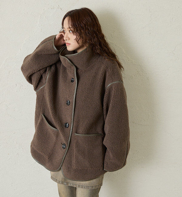  「[mline]配色ボアジャッケット」|その他|