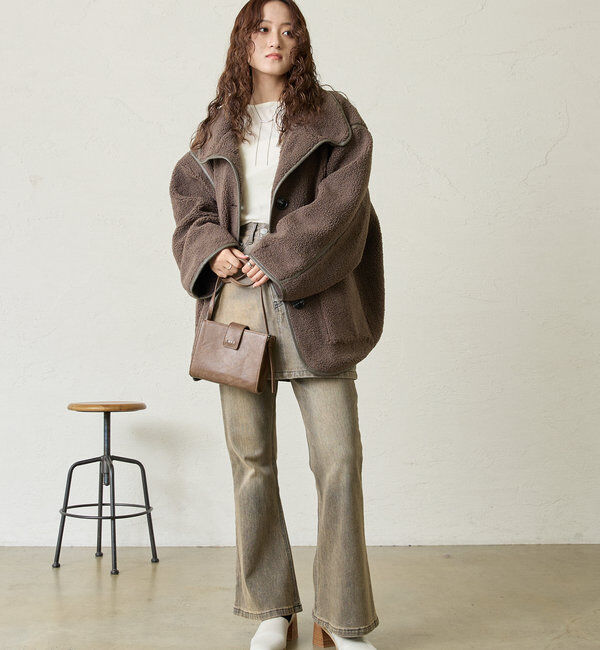  「[mline]配色ボアジャッケット」|その他|