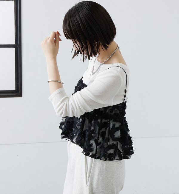  「シアーリーフビスチェ」|シャツ・ブラウス|