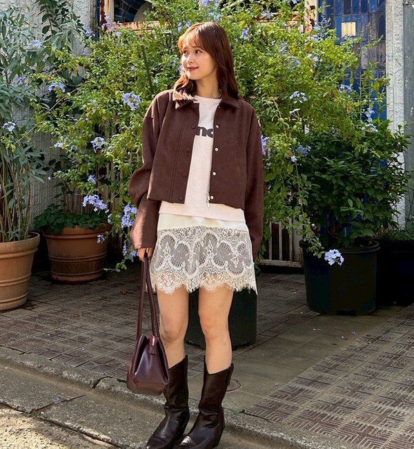  「【本日限定価格】フェイクスウェードショートブルゾン」|その他|