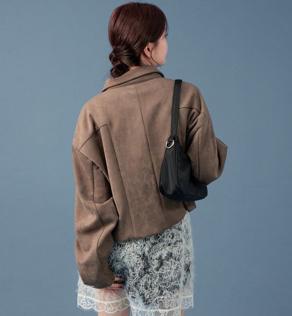  「【本日限定価格】フェイクスウェードショートブルゾン」|その他|