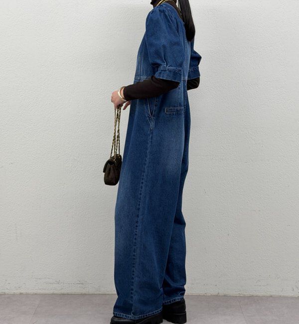  「デニムパフオールインワン」|ワンピース|