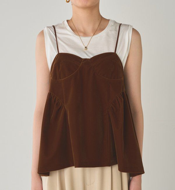  「ベルベットキャミブラウス」|シャツ・ブラウス|