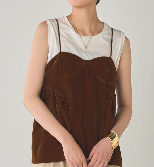  「ベルベットキャミブラウス」|シャツ・ブラウス|