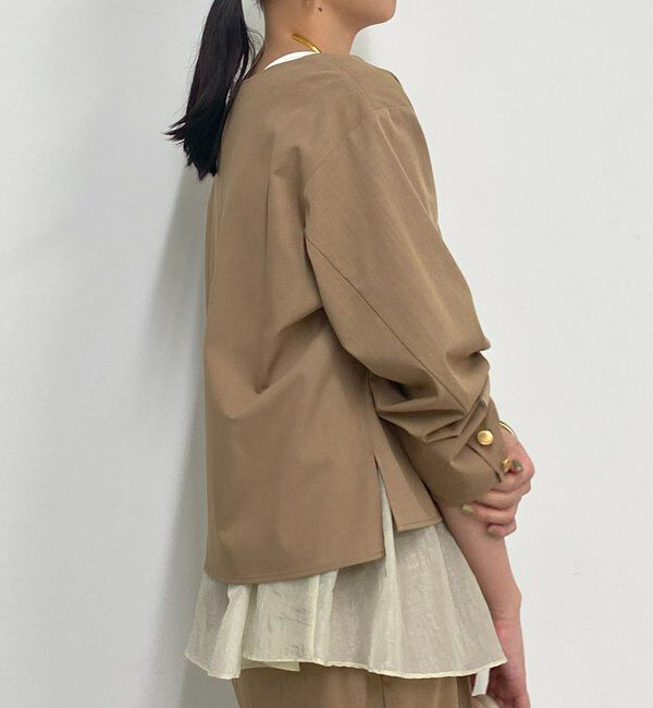  「ペプラムレイヤードブラウス」|シャツ・ブラウス|