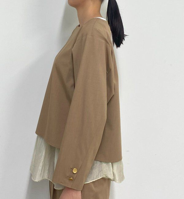  「ペプラムレイヤードブラウス」|シャツ・ブラウス|