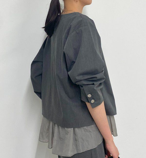  「ペプラムレイヤードブラウス」|シャツ・ブラウス|