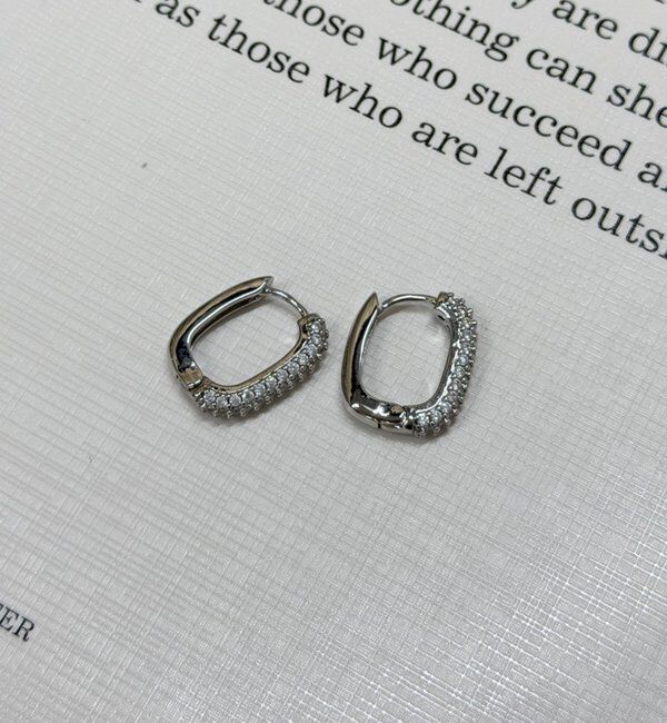  「【GALENA/ガレナ】きらきらピアス」|リング|シルバー