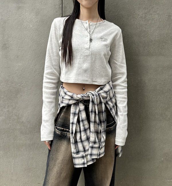  「【SLOPPY/スロッピー】フューチャーロゴヘンリーネックトップス」|Tシャツ・カットソー|