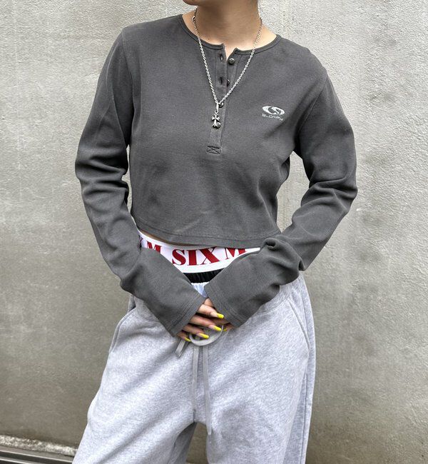  「【SLOPPY/スロッピー】フューチャーロゴヘンリーネックトップス」|Tシャツ・カットソー|