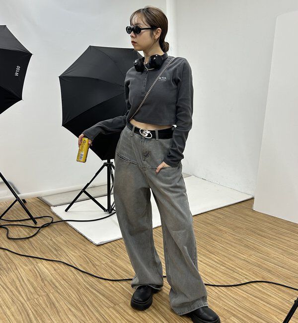  「【SLOPPY/スロッピー】フューチャーロゴヘンリーネックトップス」|Tシャツ・カットソー|