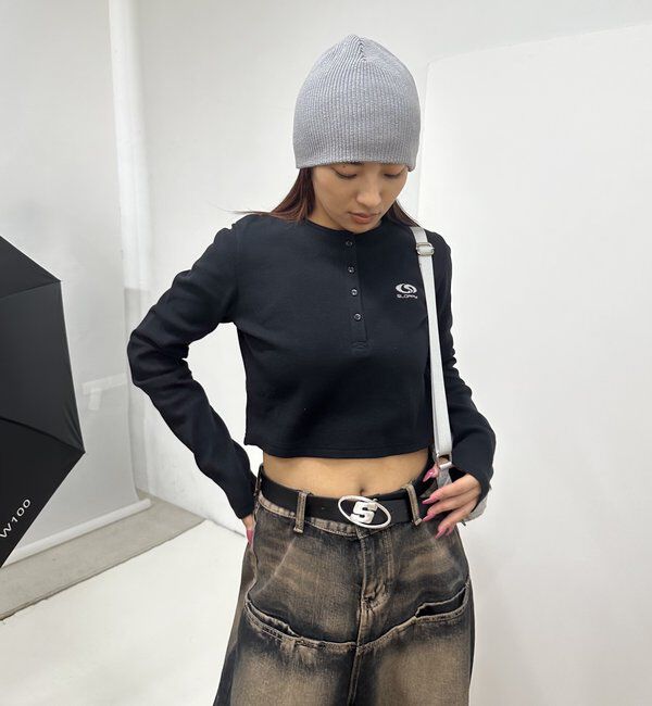  「【SLOPPY/スロッピー】フューチャーロゴヘンリーネックトップス」|Tシャツ・カットソー|