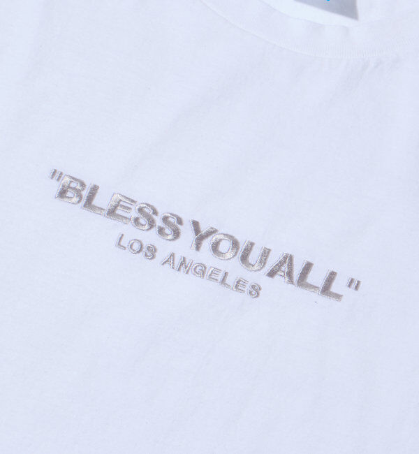  「WEB限定/2サイズ【BLESSYOU/ブレスユー】ピグメント刺繍ロゴTEE」|Tシャツ・カットソー|