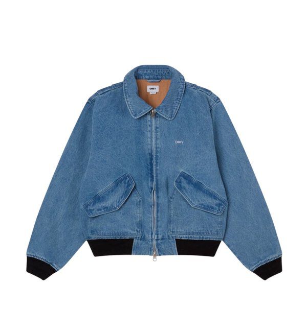  「【OBEY/オベイ】DENIM CWU」|ブルゾン・スタジャン|インディゴブルー