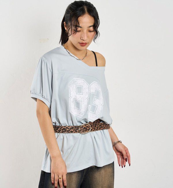  「ナンバリングチュニックTEE」|Tシャツ・カットソー|